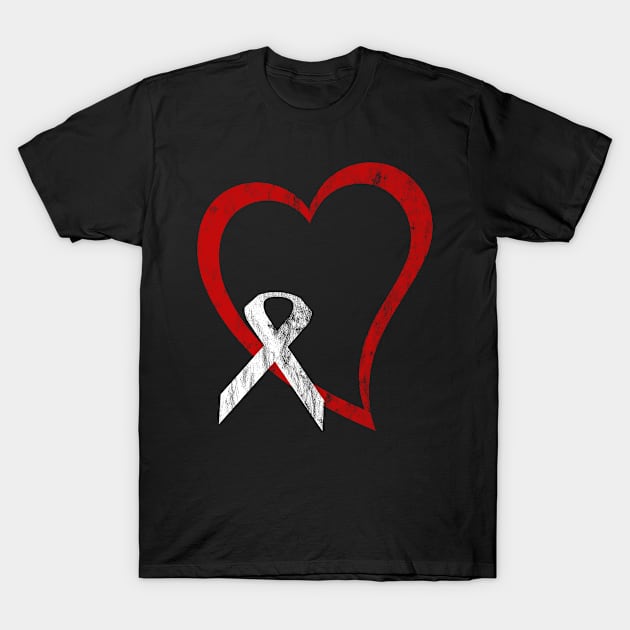 White Ribbon Awareness Innocence, victims of terrorism, peace, right to life, diabetes, T-Shirt by familycuteycom